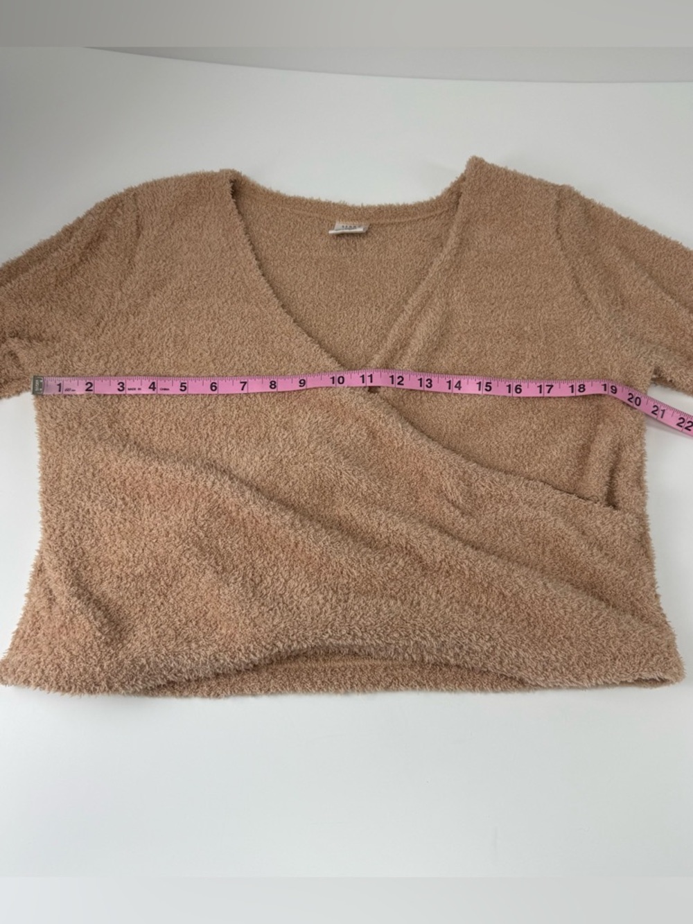 Serra Fuzzy Soft Fleece Lounge PJ Set Womens Large Tan Teddybear Cozy - Picture 6 of 15